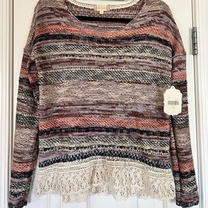 Altar’d State lightweight striped sweater Size Medium NWT